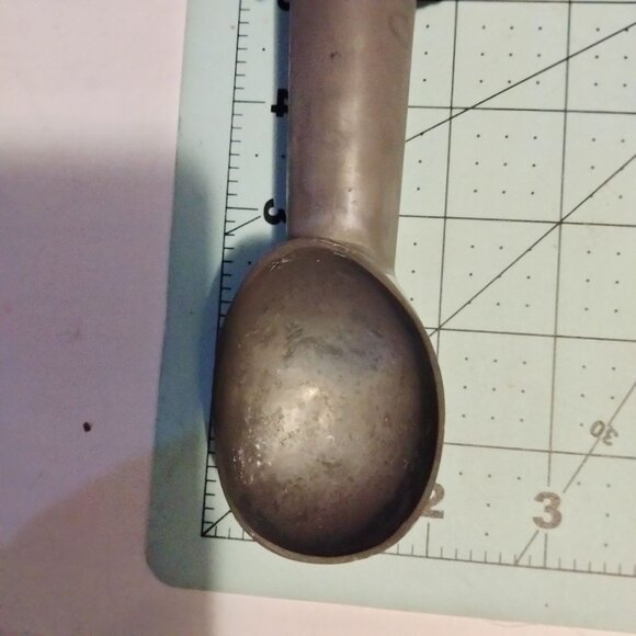 Aluminum Ice Cream Scoop Anti Freeze Handle Vintage Parlor Utensil - Picture 3 of 5